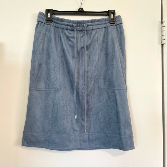 Jones New York Dresses & Skirts - Jones New York Stretch Suede Drawstring Skirt NWT
